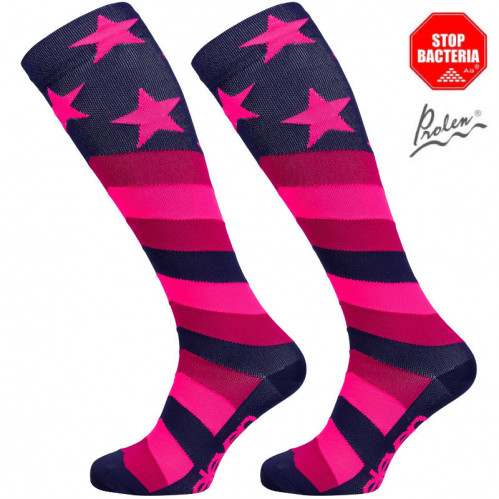 Kompresijske nogavice Stars Pink