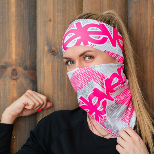 Multifunkcijski šal Eleven Bee White F32