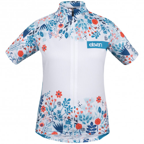 Otroški kolesarski dres Eleven Meadow White