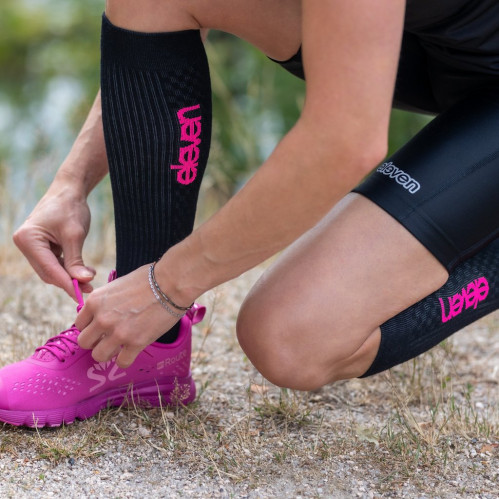 Kompresijske nogavice Eleven Merino Light Pink